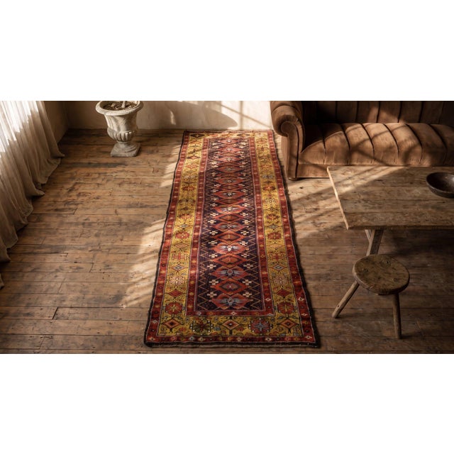 Textile 19th Century N.W. Persian Carpet ( 3'9" x 14'4" - 115 x 437 ) For Sale - Image 7 of 7