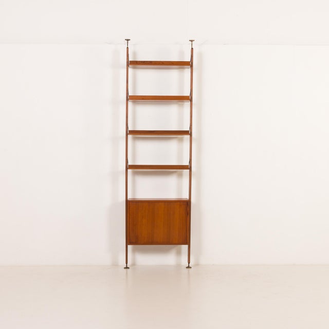 Mid-Century Modern Italian Teak Wall Unit, 1960s For Sale - Image 15 of 16