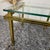 1970s Hollywood Regency Side Table in Engraved Brass and Glass, 1970s For Sale - Image 5 of 13
