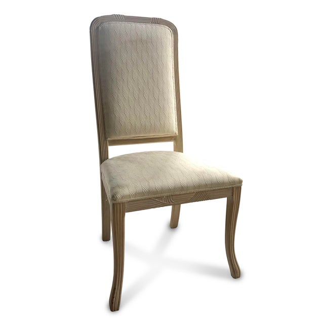 Linen Coastal Bambo Side Chairs -- a Pair For Sale - Image 8 of 11