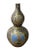 Chinoiserie Chinese Gourd Shape Porcelain Vase For Sale - Image 3 of 8