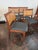 Karl Erik Ekselius Mid - Century Danish Modern Walnut Set 4 Chairs Xtra Large For Sale - Image 4 of 5