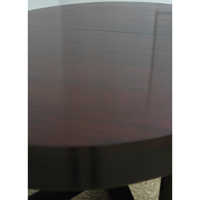 Wood Baker Mahogany Barbara Barry Oval Dining Table For Sale - Image 7 of 18
