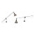 Mounted Articulating Arm Sconce Lamps by O.C. White Restored - a Pair For Sale