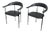 P40 Armchairs by Giancarlo Vegni & Gianfranco Gualtierotti for Fasem, Italy, 1980s, Set of 2 For Sale