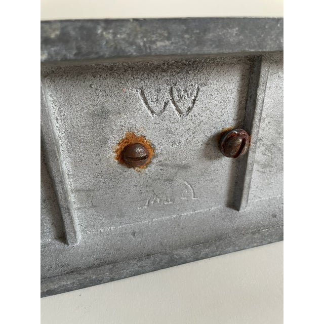 Art Deco Aluminum Deco Candelabra Pair For Sale - Image 3 of 3