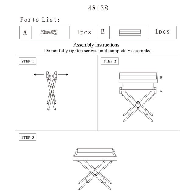 Black Talbot Tray Table For Sale - Image 8 of 11