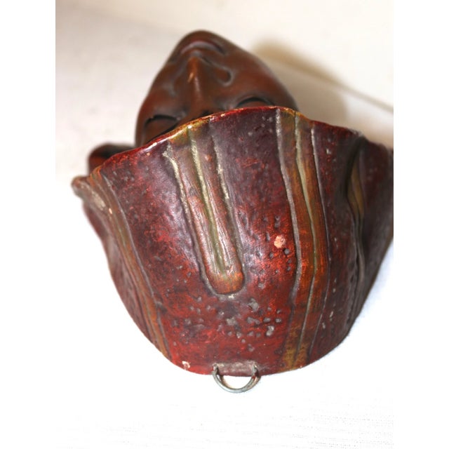 Sculpture Materials Antique Painted Plaster Black Americana Lady Nubian Relief Wall Sculpture Figure For Sale - Image 7 of 10