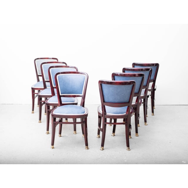 Art Nouveau Dining Chairs from Prof. Josef Hoffmann / Robert Fix, Vienna, Austria, 1900s, Set of 3 For Sale - Image 12 of 18