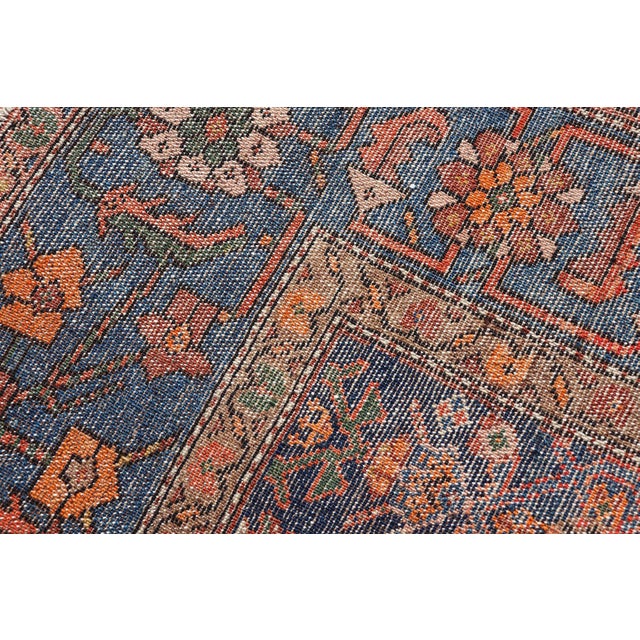 Antique Persian Nahavand Rug With Vivid Geometric Patterns 4'3" X 6'1" For Sale - Image 11 of 11