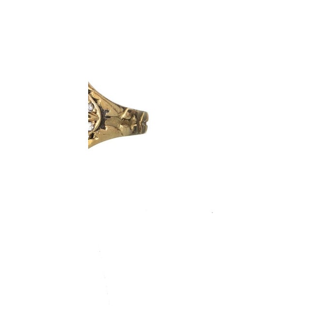 19.2 Karat Gold Ring with Emeralds For Sale - Image 4 of 8