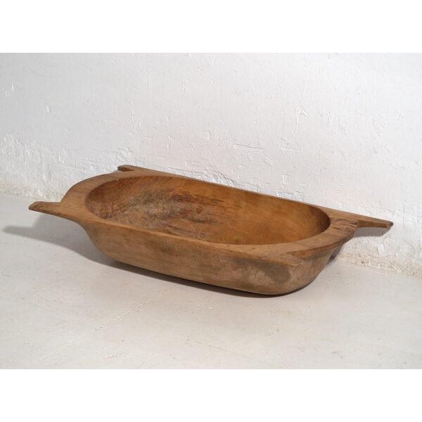 Antique Wabi-Sabi Wooden Bowl For Sale - Image 6 of 10