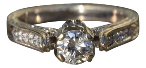The Verena: Ladies Elaborate Diamond Engagement Ring in 14K