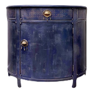 1990s Boho Bar Storage Cabinet For Sale