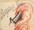 This is an extremely RARE FIND! It is a 1925 lithograph of the famous music hall entertainer Mistinguette. Mistinguette...