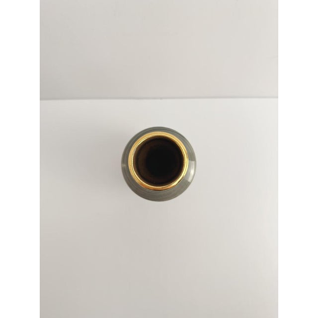 Gold and Grey Ceramic Bottle Vase by Fratelli Fanciullaci for Elbee, Italy, 1950s For Sale - Image 6 of 10