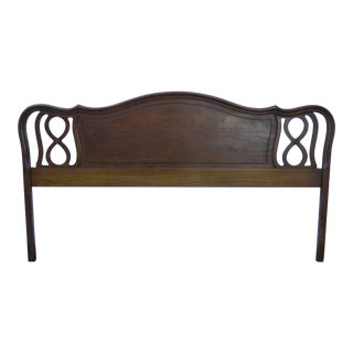 French Carved King Size Headboard by Dixie For Sale