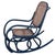 1900 - 1909 Early 20th Century Late Victorian Czechoslovakian Oak Scrolling Rocking Chair W/ Wicker Seat For Sale - Image 5 of 10