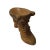 2010s Chinese Oriental Wood Carved Heel Shape Display Figure For Sale - Image 5 of 7