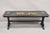 Vintage Chinoiserie Oriental Black Lacquer Gold Gilt Trestle Bench Coffee Table For Sale - Image 12 of 12