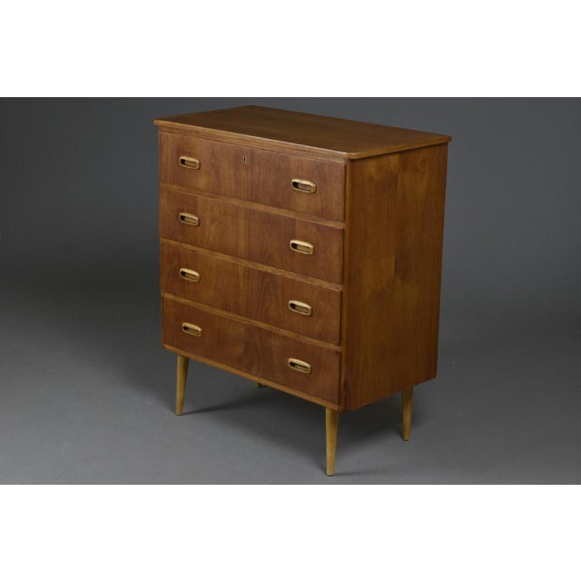 Scandinavian Teak Chest of Drawers, 1960s For Sale - Image 12 of 13