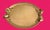 Brass Vintage Italian Gold Leaf Wood Serving Tray For Sale - Image 8 of 10