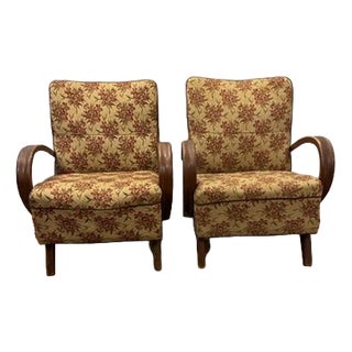 Art Deco Relax Model C Chairs by Frantisek Jirak, 1930, Set of 2 For Sale
