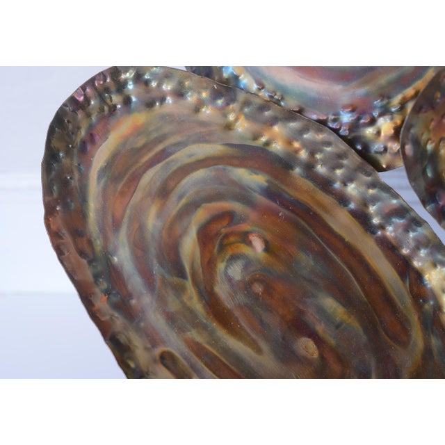 Mid Century Jere Abalone Shells Metal Wall Sculpture For Sale In San Francisco - Image 6 of 9
