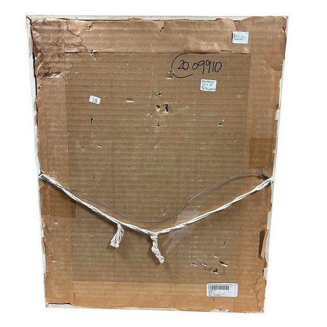 Mid-Century Hawaiian Framed Hibiscus Water Color Floral on Paper by Paul Tyler For Sale - Image 4 of 4