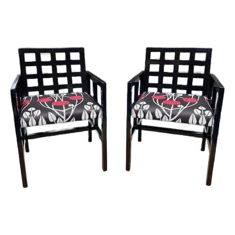 Pair of Vintage Model 1515 Armchairs by Ward Bennett for Brickel Associates, Inc. For Sale