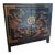 1980s Drexel Heritage Black Chinoiserie Style Sleek Cabinet For Sale