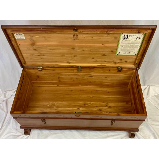 Early 20th Century Lane Altavista Cedar Lined Trunk Blanket Chest