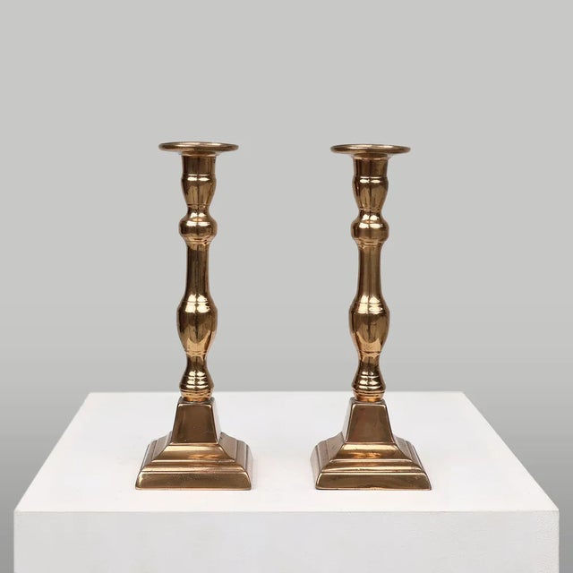 French Candlesticks in Bronze, 1890s, Set of 2 For Sale - Image 11 of 11