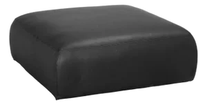 NOIR Augustus Modular Ottoman, Santosa Matte Black Leather