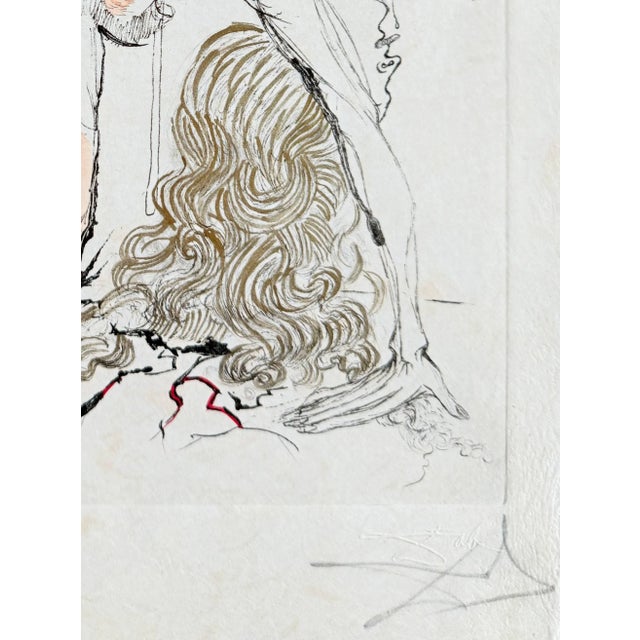 Salvador Dali, Femme à l'escargot, 1967, Etching For Sale - Image 3 of 8
