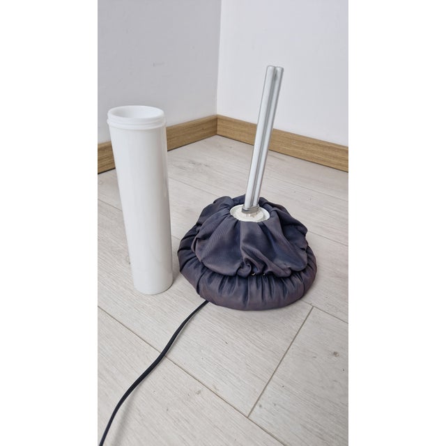 Mid-Century Modern Cloche Table Lamps in Red and Black Fabric by De Pas Durbino & Lomazzi for Sirrah, 1982, Set of 2 For Sale - Image 3 of 18