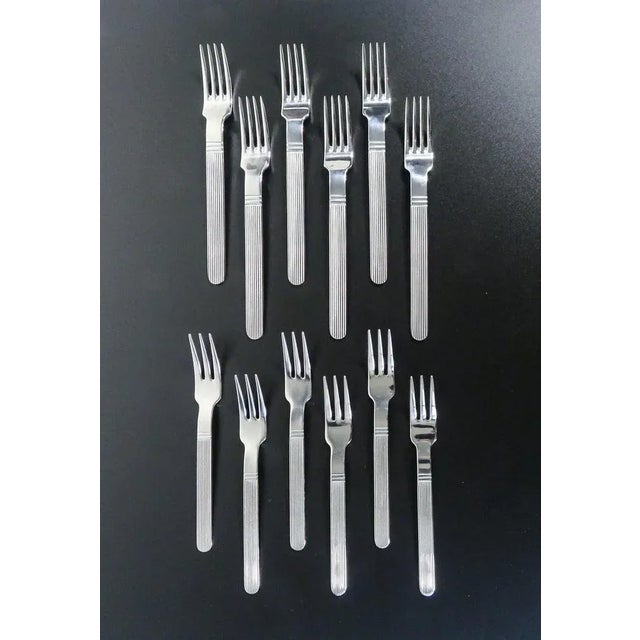 Gray Forks by Arthur Krupp, Set of 12 For Sale - Image 8 of 8