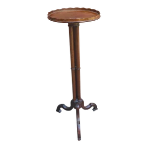 Early 20th Century Regency Style Tripod Mahogany Pedestal Plant Stand