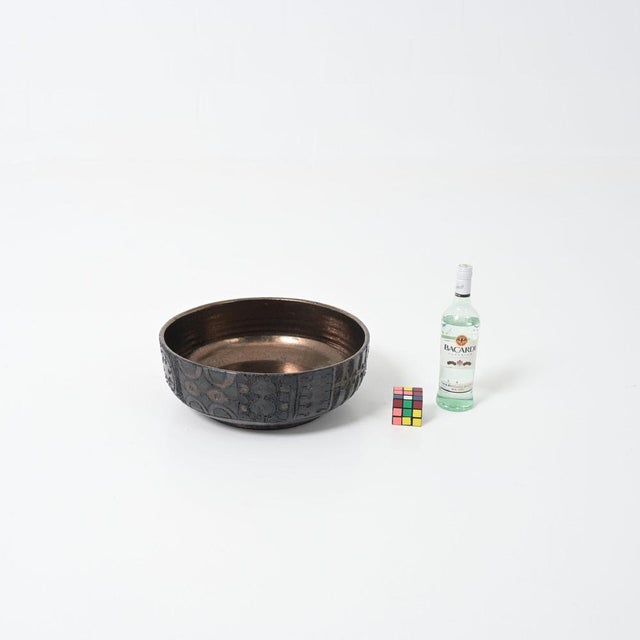 Large Decorative Perignem Bowl, 1960s For Sale - Image 6 of 18