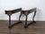 English Chinoiserie Black and Gold Console Tables with White Marble Tops, a Pair For Sale In Atlanta - Image 6 of 12