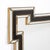 Wood Mid-Century Etruscan Key Form Segmented Umber Lacquered & Giltwood Lined Mirror For Sale - Image 7 of 9