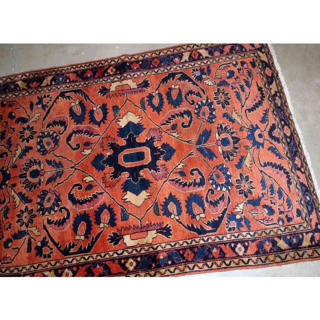 1920s Antique Handmade Persian Lilihan Rug For Sale In New York - Image 6 of 9