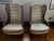 Caned Wingback Velvet Chairs Pair by LeWittes For Sale - Image 13 of 16