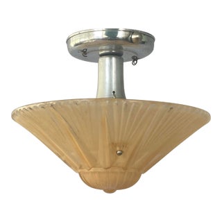 1920s Flush-Mounting Art Deco Ceiling Fixture For Sale
