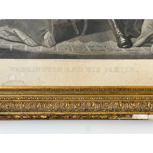 Antique "Washington and His Family" Engraving in Period Gilt Frame, Published by Bradley & Co., Philadelphia, 1858 For Sale - Image 13 of 13