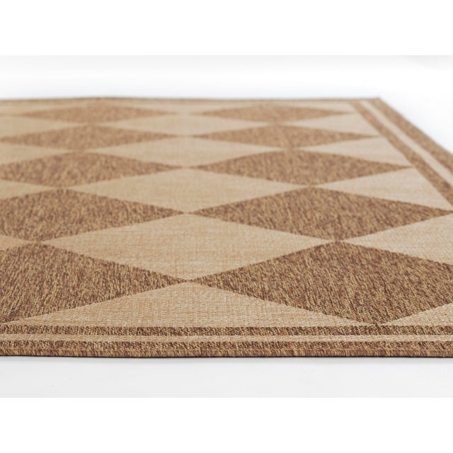 Erin Gates by Momeni Saybrook Diamond Natural Indoor/Outdoor Area Rug 6'6" X 9' For Sale - Image 10 of 12