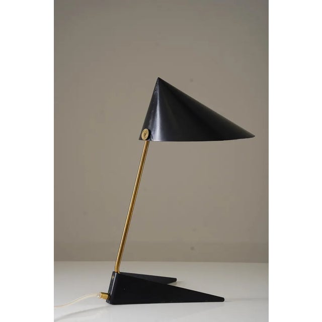 ASEA Mid-Century Scandinavian Table Lamp attributed to Svend Aage Holm Sørensen for Asea, 1950s For Sale - Image 4 of 11