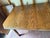Brown Vintage Solid Oak Wood Dining Table With Leaves For Sale - Image 8 of 13