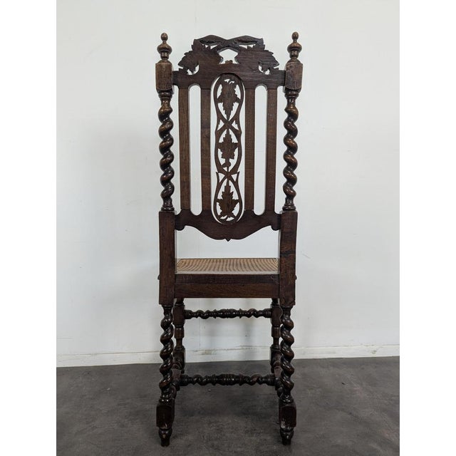 Louis XIII Chairs in Wood, Set of 4 For Sale - Image 4 of 12