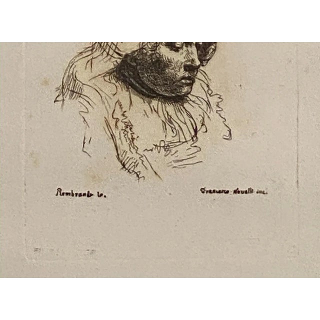 Late 18th Century Rembrandt Etching #38, by Francesco Novelli For Sale - Image 4 of 5